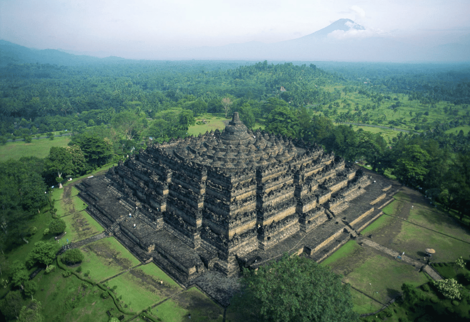 View of Borobudur temple from Dagi Hill