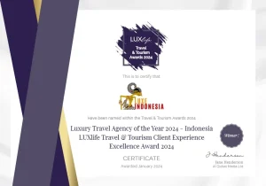 best indonesia travel designer award
