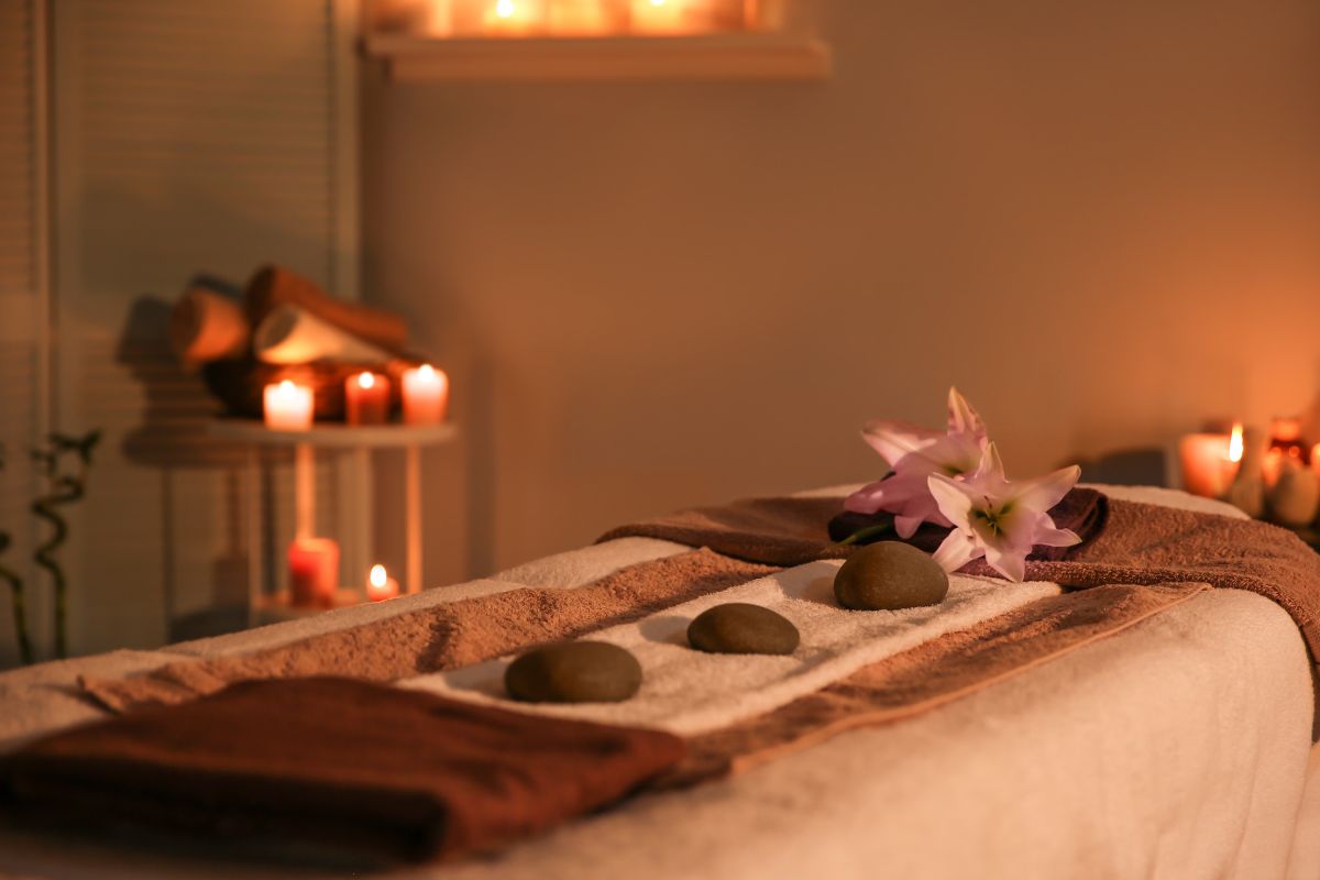 spa treatment room get ready to serve