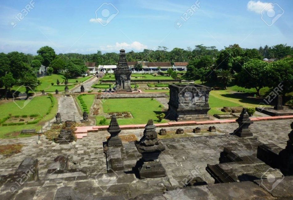 Ancient temple complex in Java for a boutique historical tour in Indonesia