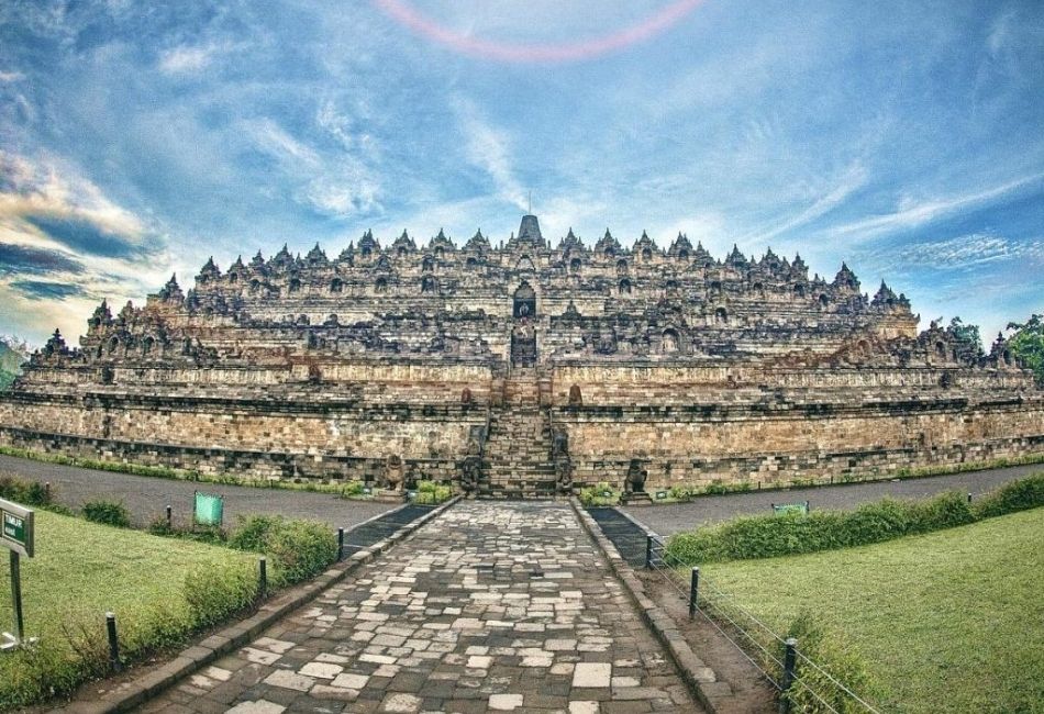 Borobudur Temple entrance for a boutique historical tour in Indonesia