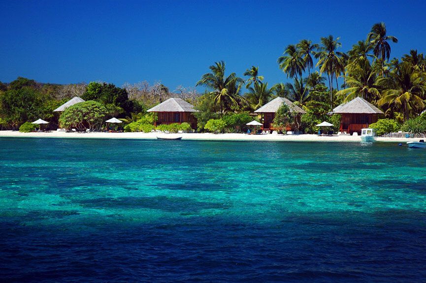 Turquoise beautiful sea water