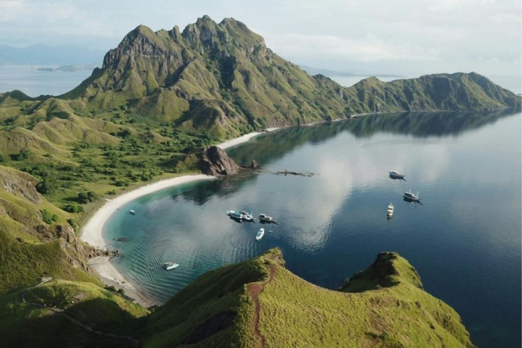 Aerial view of Komodo National Park