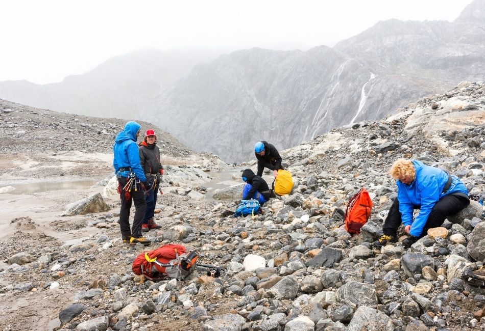 Group prepares for trekking adventure